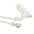Tiny Crystal Cherry Pendant With Small Oval Link Chain In Silver Tone - 40cm L/ 5cm Ext - view 4