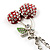 Long Double Cherry Crystal Pendant (Red) - view 5