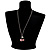 Long Double Cherry Crystal Pendant (Red) - view 7