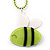Light Green Plastic Bee Pendant