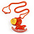 Orange Crystal Rocking Horse Pendant - view 3