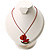 Red Crystal Rocking Horse Pendant - view 7