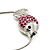 Tiny Crystal Reversible Fish Pendant With Snake Chain - 38cm Length - view 7