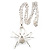 Shimmering Diamante Spider Pendant Necklace (Silver Tone Finish) - 60cm Length - view 11