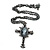 Victorian Cross Cameo Pendant Necklace (Gun Metal) - 65cm Length - view 4