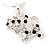 Crystal 'Puppy' Pendant Necklace In Silver Plated Metal - 42cm Length - view 4