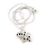 Crystal 'Puppy' Pendant Necklace In Silver Plated Metal - 42cm Length - view 6