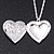 Silver Plated White 'Heart' Locket Pendant Necklace - 44cm Length/ 4cm Extension - view 2