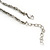 Antique Silver Turquoise Stone 'Cross' Pendant Necklace - 66cm L/ 3cm Ext - view 6