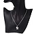 Silver Plated Diamante 'Cute Mouse' Pendant Necklace - 40cm Length - view 6