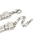 Chunky Triple Rose Ethnic Necklace In Rhodium Plating - 42cm Length/ 7cm Extender - view 6