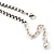 Vintage Hammered 'Flower' Pendant Necklace In Burn Silver Finish - 40cm Length/ 7cm Extender - view 8