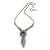 Vintage Burn Silver Diamante 'Knot' Necklace - 42cm Length/ 6cm Extender - view 5