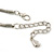 Vintage Burn Silver Diamante 'Knot' Necklace - 42cm Length/ 6cm Extender - view 7