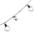 Long 2 Strand Heart Necklace In Silver Tone Metal - 90cm L/ 7cm Ext - view 4