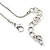 Hammered Silver Plated 'Be Mine' Long Open Heart Pendant on Bead Chain - 72cm (7cm extension) - view 10