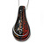 Glittering Multicoloured Glass 'Teardrop' Pendant Necklace In Silver Plating - 42cm Length/ 7cm Extender - view 5