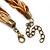 Vintage Bead 'Gold Owl' Pendant Necklace In Antique Gold Metal - 38cm Length/ 5cm Extender - view 6