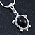 Small Crystal 'Turtle' Pendant With Silver Tone Snake Chain - 40cm Length/ 7cm Extender - view 5