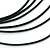 Silver Tone Multi Heart Tassel Pendant with Black Waxed Cotton Cords - 68cm L/ 7cm Ext, 17cm Tassel - view 8