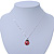 Cute Diamante Black, Red Enamel Ladybug Pendant On Silver Tone Chain - 40cm Length/ 4cm Extension - view 6