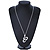Swarovski Crystal 'Snake' Pendant With Long Silver Tone Chain - 66cm Length/ 10cm Extension - view 5