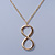 Polished Gold Plated 'Infinity' Pendant Necklace - 44cm Length/ 7cm Extension - view 10