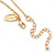 Polished Gold Plated Black Enamel 'Infinity' Pendant Necklace - 42cm Length/ 7cm Extension - view 3