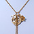 Vintage Inspired Delicate Heart, Flower, Freshwater Pearl Tassel Necklace In Gold Plating - 38cm Length/ 4cm Extension - view 8