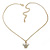 Small Crystal Crown Pendant With 38cm L/ 7cm Ext Gold Tone Chain - view 3