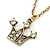 Small Crystal Crown Pendant With 38cm L/ 7cm Ext Gold Tone Chain - view 2