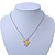 Yellow Enamel Butterfly Pendant With Silver Tone Chain - 38cm Length/ 7cm Extension - view 7