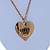 Heart With Crown Motif Pendant with 70cm Chain In Gold Tone - view 7