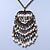 Vintage Inspired Open Heart With Freshwater Pearl Dangles Pendant On Bronze Tone Chain - 40cm Length/ 5cm Extension - view 4