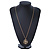 Matt Gold Tone Bird Medallion Pendant With Long Chain - 70cm L - view 6