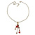 Vintage Inspired Star, Bead, Crystal Tassel Pendant With Gold Tone Chain - 36cm L/ 8cm Ext - view 2