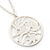 Light Silver Tone Bird Medallion Pendant With Long 70cm L chain - view 3