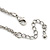 Silver Tone Skull Tassel Double Chain Necklace - 38cm L/ 5cm Ext/ 9cm Tassel - view 6