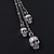 Silver Tone Skull Tassel Double Chain Necklace - 38cm L/ 5cm Ext/ 9cm Tassel - view 8