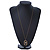 Matte Gold Tone Crystal Square Pendant With Long Chain - 70cm Length/ 7cm Extension - view 6