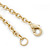 Matt Gold with Champagne Crystal Heart Pendant with Chain - 70cm L - view 5
