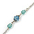 Vintage Inspired Filigree, Crystal Pendant With Light Blue Beaded Chain In Pewter Tone - 44cm Length/ 7cm Extender - view 6
