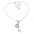 Vintage Inspired Mother of Pearl 'Angel' Pendant With Silver Tone Chain - 36cm L/ 7cm Ext - view 5