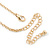 Open Hammered Daisy Flower Pendant With Gold Tone Chain - 38cm Length/ 8cm Extension - view 4