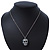AB Crystal Skull Pendant With 40cm L/ 5cm Ext Silver Tone Chain - view 8