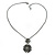 Victorian Style Crystal Double Square Pendant With 44cm L Gun Metal Chain - view 3