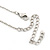Open Crystal Flower Pendant With Silver Tone Chain - 36cm L/ 7cm Ext - view 5