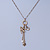 Vintage Inspired Swallow Pendant with Antique Gold Tone Chain - 40cm L/ 8cm Ext - view 5
