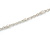 Delicate Beaded Bow Pendant with Silver Tone Chain In Pewter Tone - 37cm L/ 8cm Ext - view 6