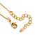 Small Brown Crystal Acorn Pendant with Gold Tone Chain - 40cm L/ 6cm Ext - view 4